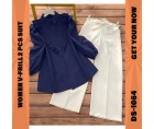 Women V-Frill 2 Pcs Suit DS-1064